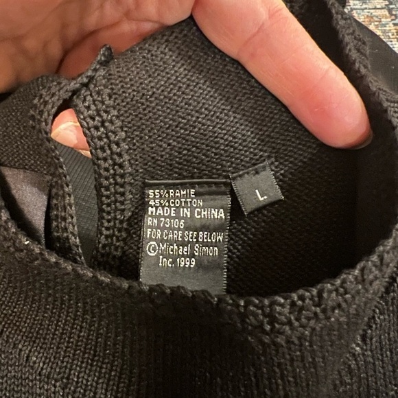 Michael Simon | Teacup Multicolor Knit Dress Sz L - Picture 3 of 7